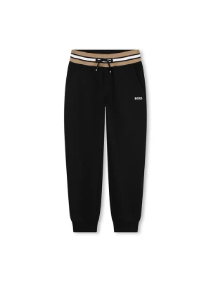 Hugo Boss Kids Spodnie dresowe w kolorze czarnym rozmiar: 140
