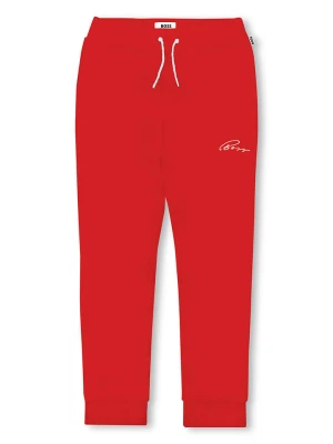 Hugo Boss Kids Spodnie dresowe w kolorze czerwonym rozmiar: 140