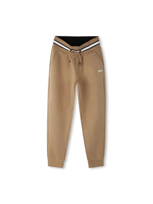 Hugo Boss Kids Spodnie dresowe w kolorze jasnobrązowym rozmiar: 176