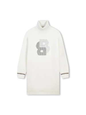 Hugo Boss Kids Sukienka w kolorze kremowym rozmiar: 176