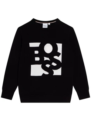 Hugo Boss Kids Sweter w kolorze czarnym rozmiar: 140
