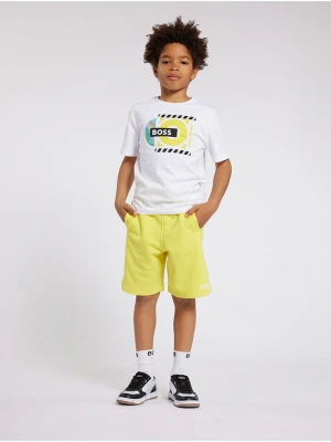 Hugo Boss Kids Szorty dresowe w kolorze żółtym rozmiar: 104