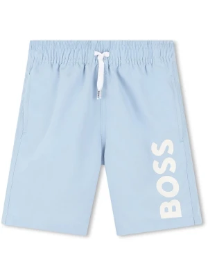 Hugo Boss Kids Szorty kąpielowe w kolorze błękitnym rozmiar: 140