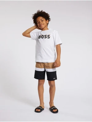Hugo Boss Kids Szorty kąpielowe w kolorze czarnym rozmiar: 140
