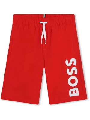 Hugo Boss Kids Szorty kąpielowe w kolorze czerwonym rozmiar: 152