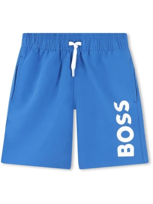 Hugo Boss Kids Szorty kąpielowe w kolorze niebieskim rozmiar: 176