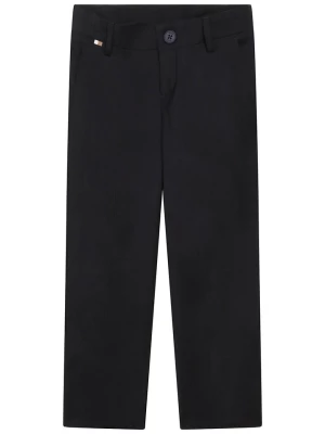 Hugo Boss Kids Wełniane spodnie w kolorze czarnym rozmiar: 164