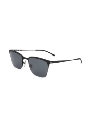 Hugo Boss Męskie okulary przeciwsłoneczne w kolorze szaro-czarnym rozmiar: 55