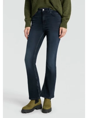 Hugo Boss Orange Dżinsy - Bootcut fit - w kolorze granatowym rozmiar: W27/L32