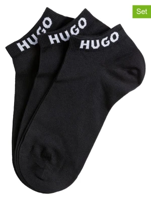 Zdjęcie produktu Hugo Boss Skarpety-stopki (3 pary) w kolorze czarnym rozmiar: 39