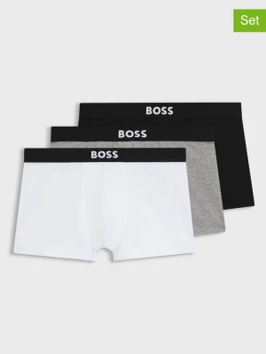 Hugo Boss Underwear Bokserki (3 pary) w kolorze czarnym, szarym i białym rozmiar: L