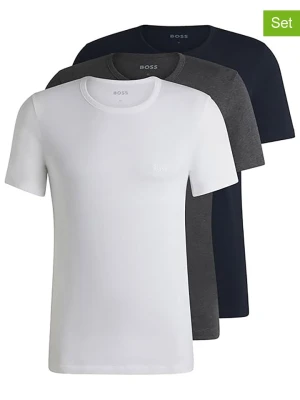Hugo Boss Underwear Koszulki (3 szt.) w kolorze antracytowym, białym i granatowym rozmiar: XL