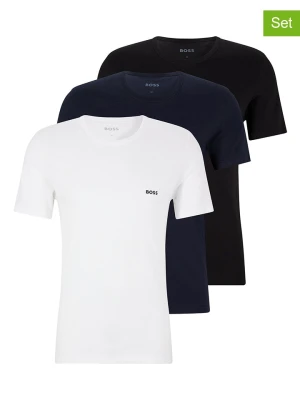 Hugo Boss Underwear Koszulki (3 szt.) w kolorze białym, granatowym i czarnym rozmiar: L
