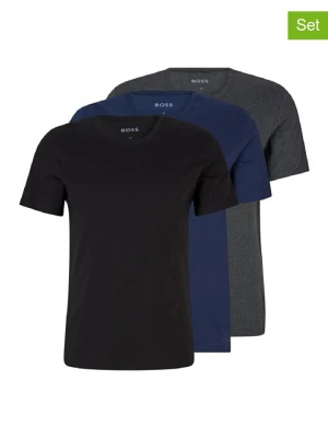 Hugo Boss Underwear Koszulki (3 szt.) w kolorze czarnym, granatowym i szarym rozmiar: M