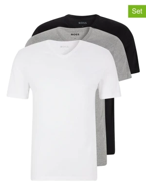 Hugo Boss Underwear Koszulki (3 szt.) w kolorze szarym, białym i czarnym rozmiar: L