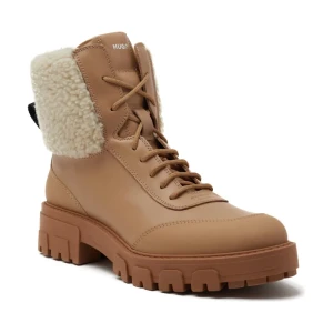 HUGO Botki Axel LaceFur B-N