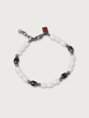 HUGO bransoletka E-SHELLBEADS3-BRA biały