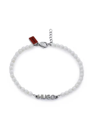 HUGO Bransoletka E-Smallpearl-Bra 50544521 Biały