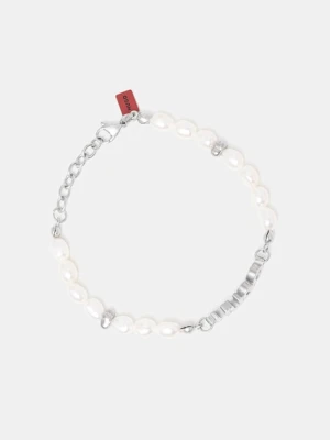 HUGO bransoletka męska z masy perłowej E-SHELLBEADS2-BRA