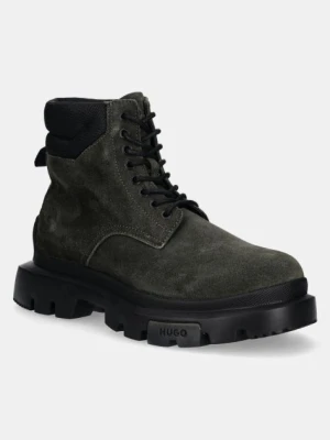 HUGO buty Fabyan męskie kolor zielony 50528995