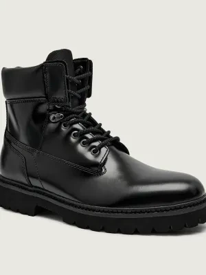 HUGO Buty wysokie Draven_halb_bo | z dodatkiem skóry
