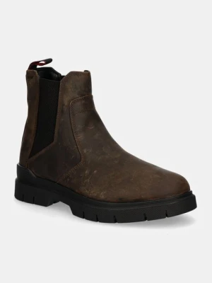Zdjęcie produktu HUGO buty wysokie Ryan męskie kolor brązowy 50536702