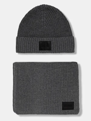 HUGO czapka i szalik z dodatkiem wełny Zago Set