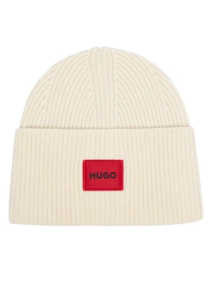 HUGO Czapka Saffa 50502579 Kremowy