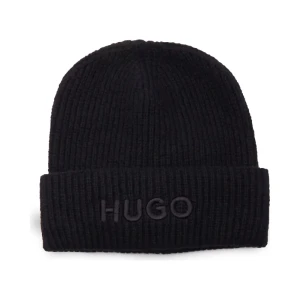 HUGO Czapka Social | z dodatkiem wełny i kaszmiru