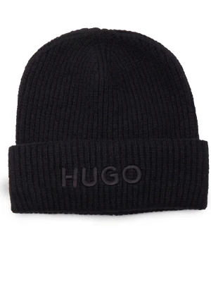 HUGO Czapka Social | z dodatkiem wełny i kaszmiru