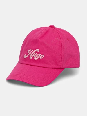 HUGO czapka z daszkiem bawełniana
