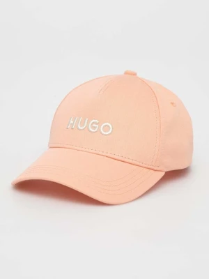 HUGO czapka z daszkiem bawełniana