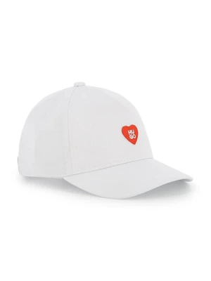 HUGO czapka z daszkiem bawełniana dziecięca