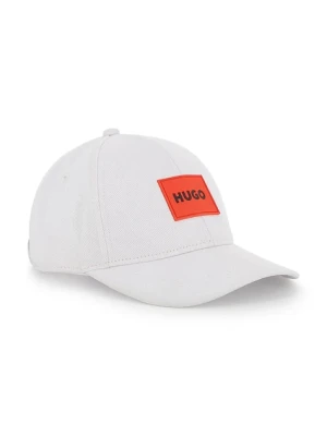 HUGO czapka z daszkiem bawełniana dziecięca