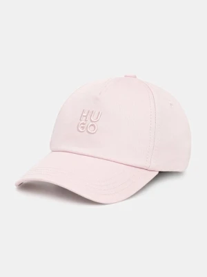 HUGO czapka z daszkiem damska bawełniana Asya