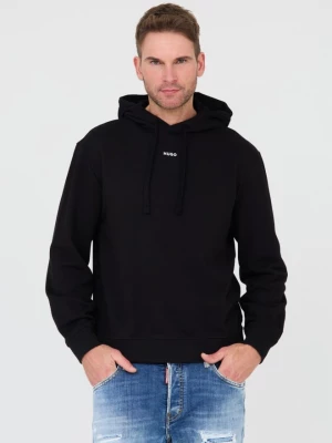 HUGO Czarna bluza Sweatshirt with hood