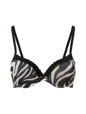 HUGO Damski biustonosz typu T-shirt - Unique Kobiety czarny wzorzysty,