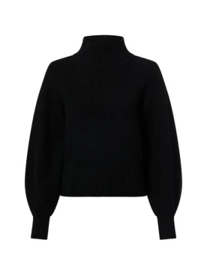 HUGO Damski sweter z dzianiny z wełną i kaszmirem - Sorellasio Kobiety czarny jednolity,