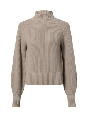 HUGO Damski sweter z dzianiny z wełną i kaszmirem - Sorellasio Kobiety szary|brązowy jednolity,