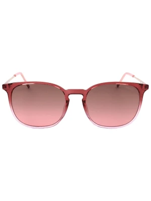 HUGO Damskie okulary przeciwsłoneczne w kolorze złoto-jasnoróżowo-bordowym rozmiar: 51