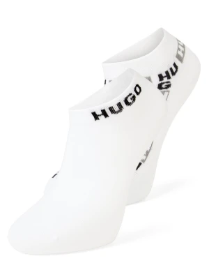 HUGO Damskie skarpetki do trampek w 2-paku - Aaron Kobiety biały,