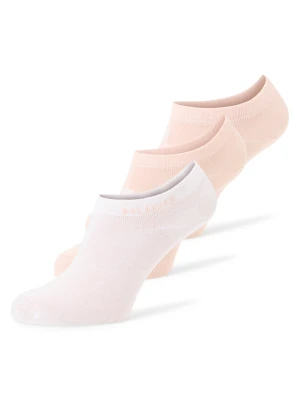HUGO Damskie skarpetki do trampek w 3-paku - As Logo CC Kobiety różowy|biały jednolity,