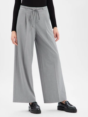 HUGO Damskie spodnie materiałowe - Haminde Kobiety szary jednolity,