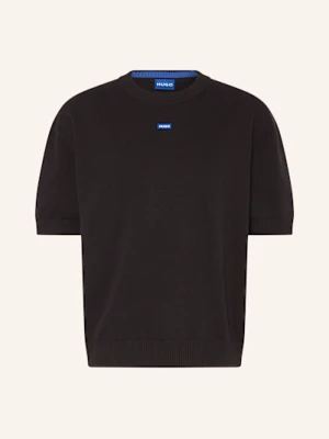 Hugo Dzianinowa Koszulka San Carson schwarz