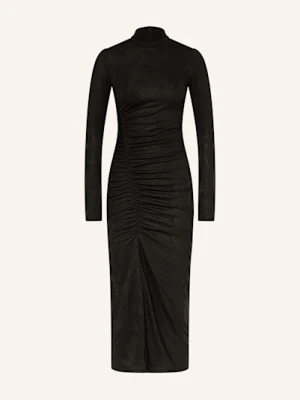 Hugo Dzianinowa Sukienka Nellari Z Błyszczącą Przędzą blau