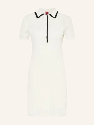 Hugo Dzianinowa Sukienka Polo Slysy weiss