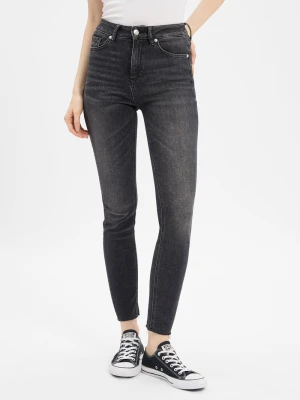 HUGO Dżinsy skinny fit - Girali_2 Kobiety Bawełna szary jednolity,