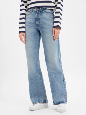 HUGO Dżinsy typu boyfriend - 937_14 Kobiety Bawełna niebieski jednolity,