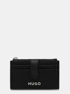 HUGO etui na karty damski kolor czarny 50541705