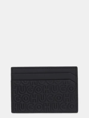HUGO etui na karty skórzane kolor czarny 50542009